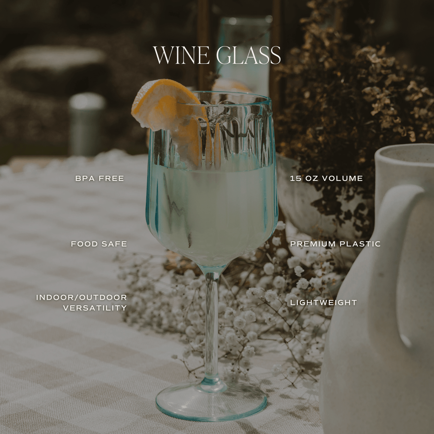 
                  
                    Outdoor Plastic Wine Drinkware - Curated Home Decor
                  
                