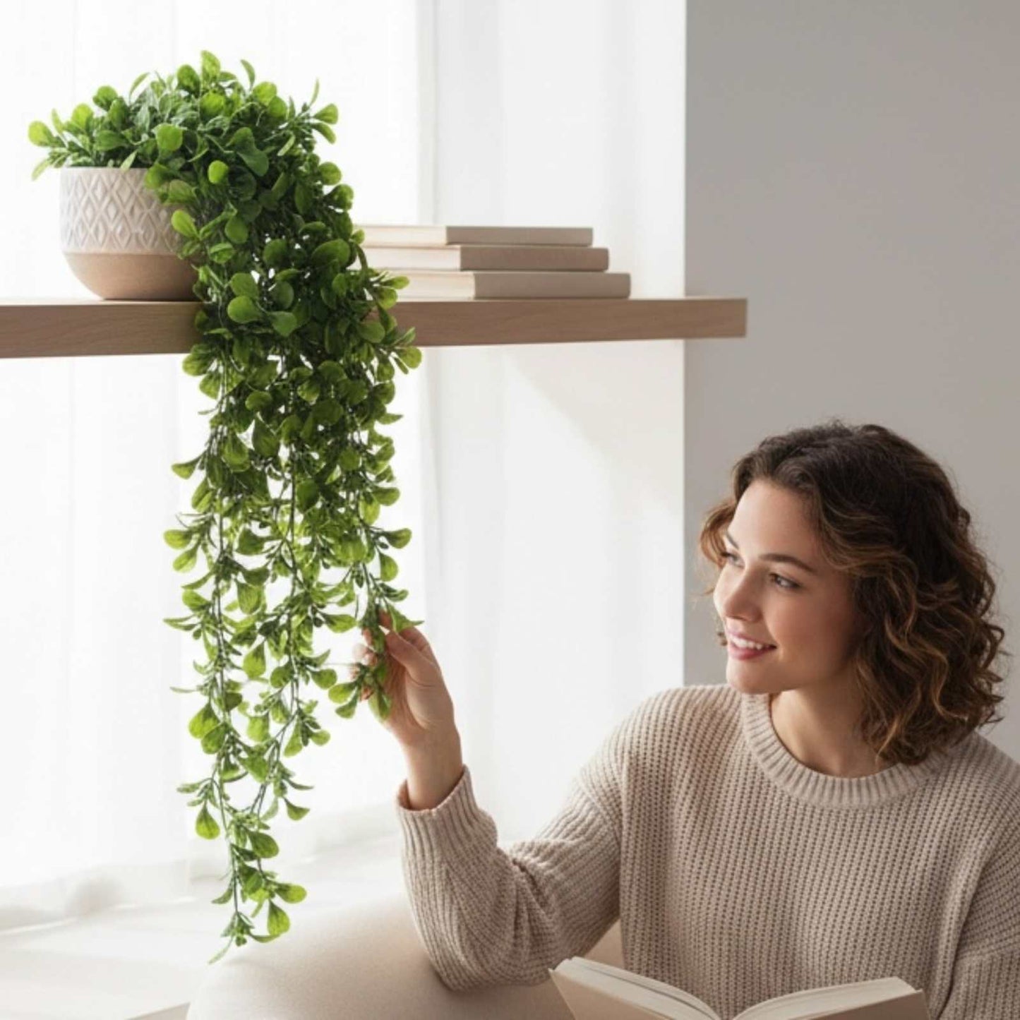 
                  
                    Artificial Creeping Fig Garland (UV Resistant + Fire Rated) - Curated Home Decor
                  
                