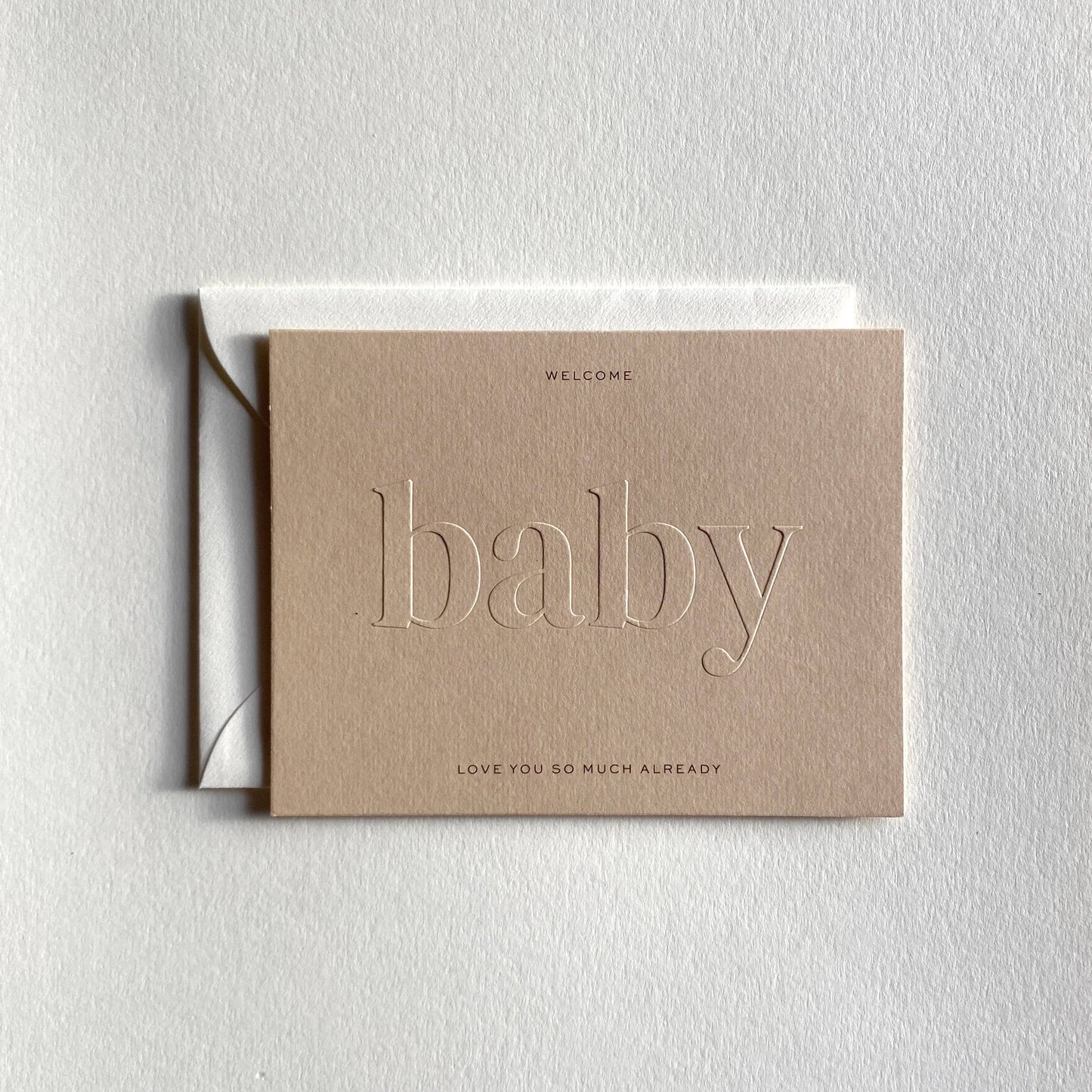 Baby No. 23: Butter / Single Card - Curated Home Decor