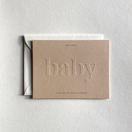 Baby No. 23: Butter / Single Card - Curated Home Decor