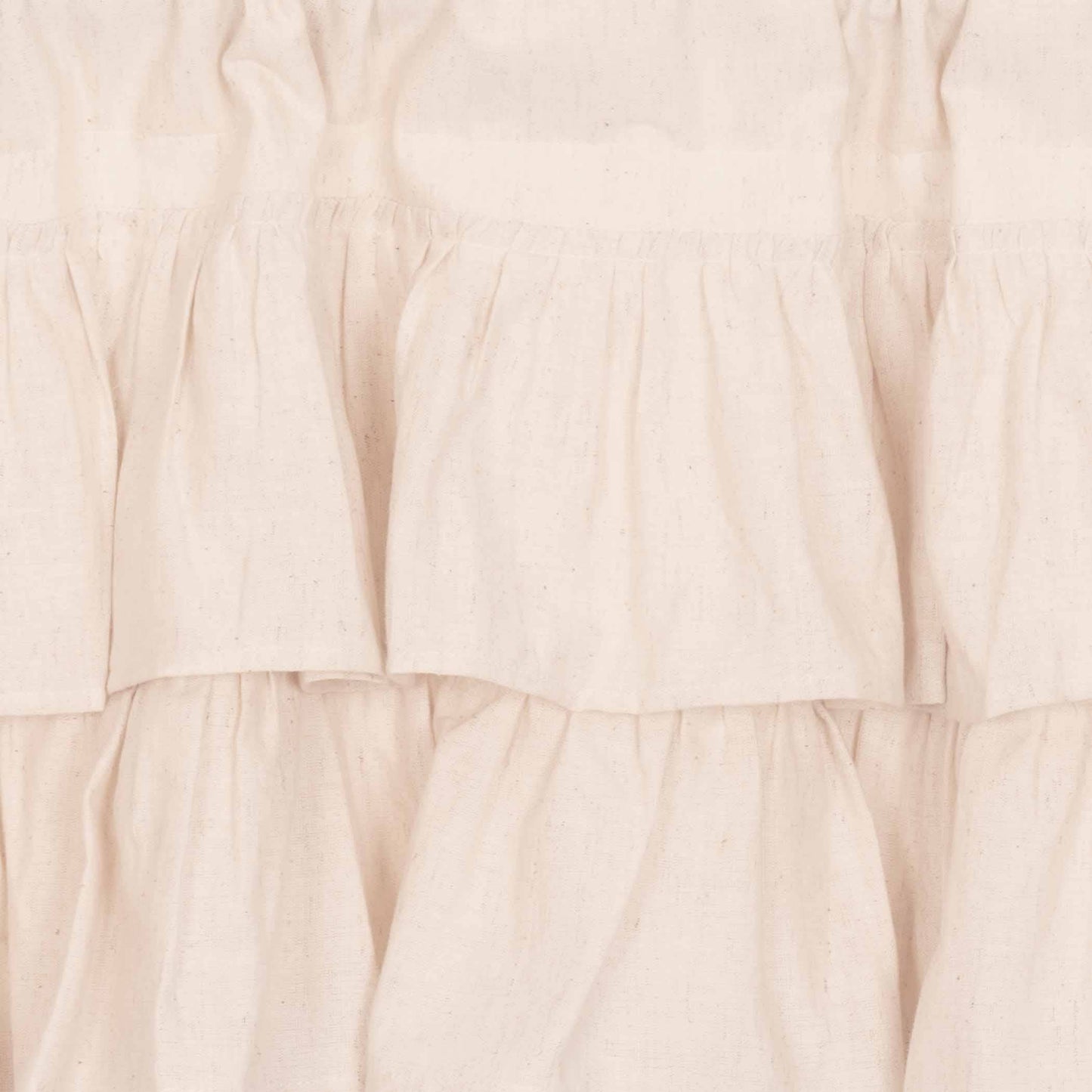 
                  
                    Simple Life Flax Natural Ruffled Café Tier Curtains – Set of 2, 36"W x 36"L - Curated Home Decor
                  
                