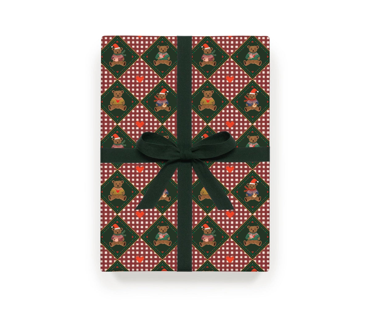 Beary Christmas Continuous Wrapping Roll; PREORDER: Est. Ship Date: November 2026 - Curated Home Decor