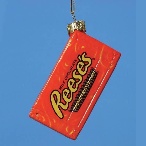 Glass Hershey Reese's Chocolate Bar Ornament - Curated Home Decor