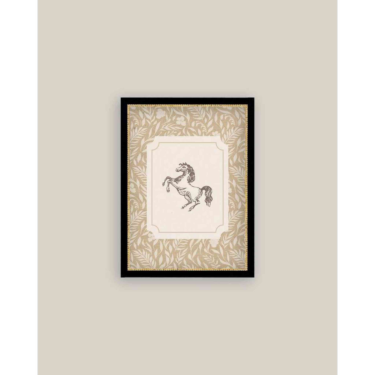 
                  
                    Pony Tan Print Framed Antique Inspired Art - Curated Home Decor
                  
                