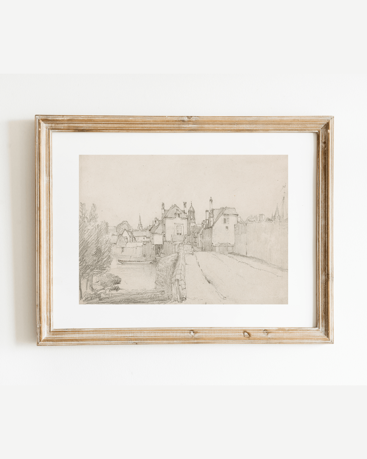 
                  
                    Oxford Bridge Sketch Antique Art Print: 5x7 - Curated Home Decor
                  
                