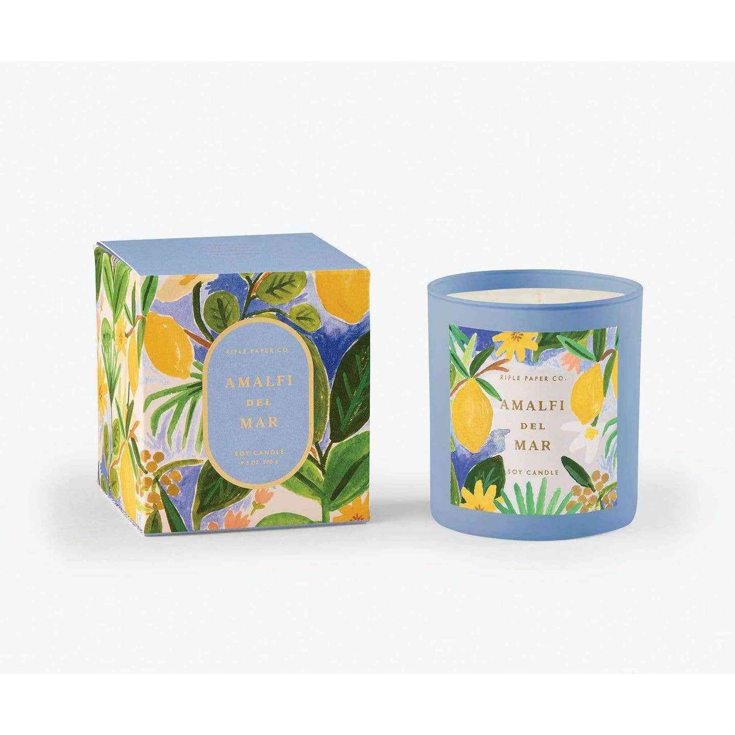 
                  
                    RIFLE PAPER CO. Amalfi Del Mar 9.5oz. Glass Vessel Candle - Curated Home Decor
                  
                