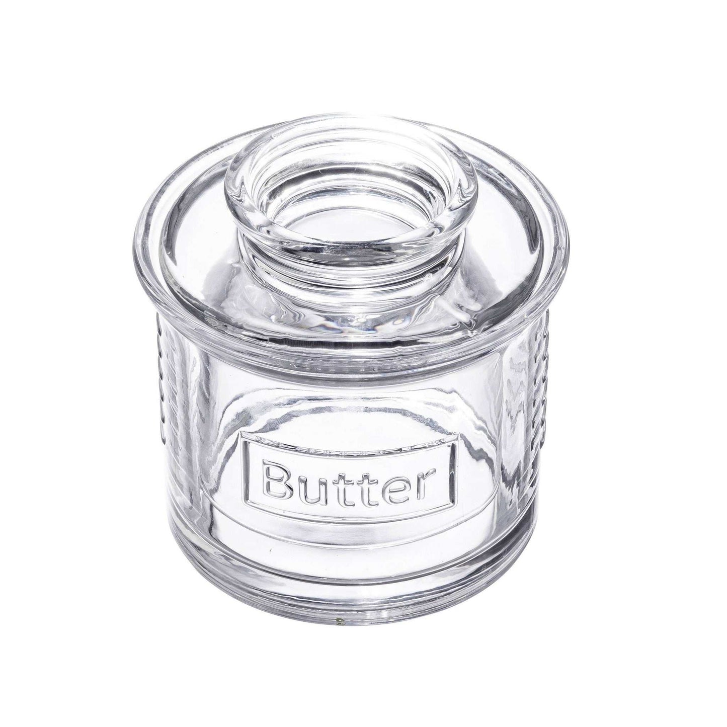 
                  
                    Glass French Butter Crock - Curated Home Decor
                  
                
