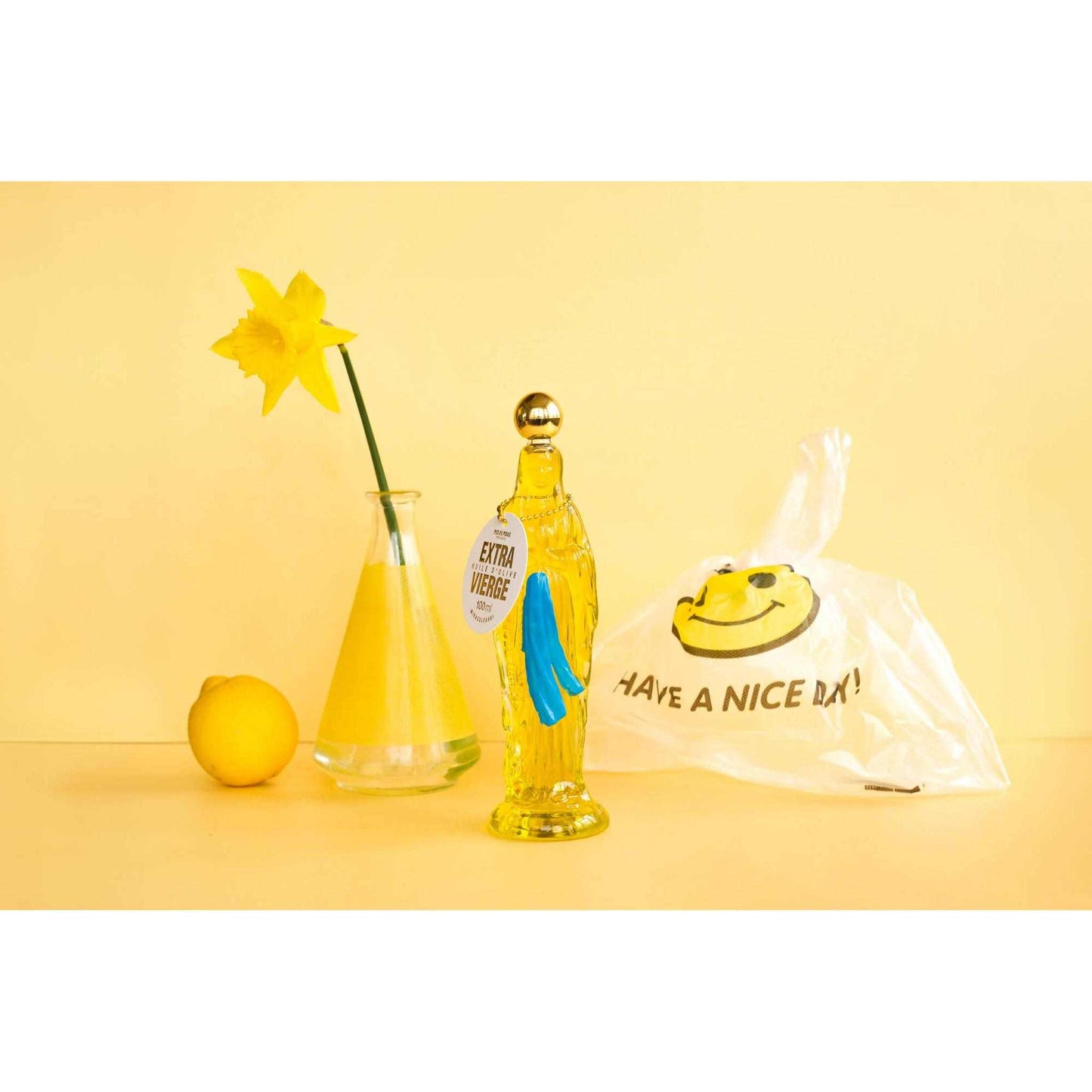 Extra virgin artisanal olive oil in Lourdes glass bottle from AOP Siurana, Spain, with gift box