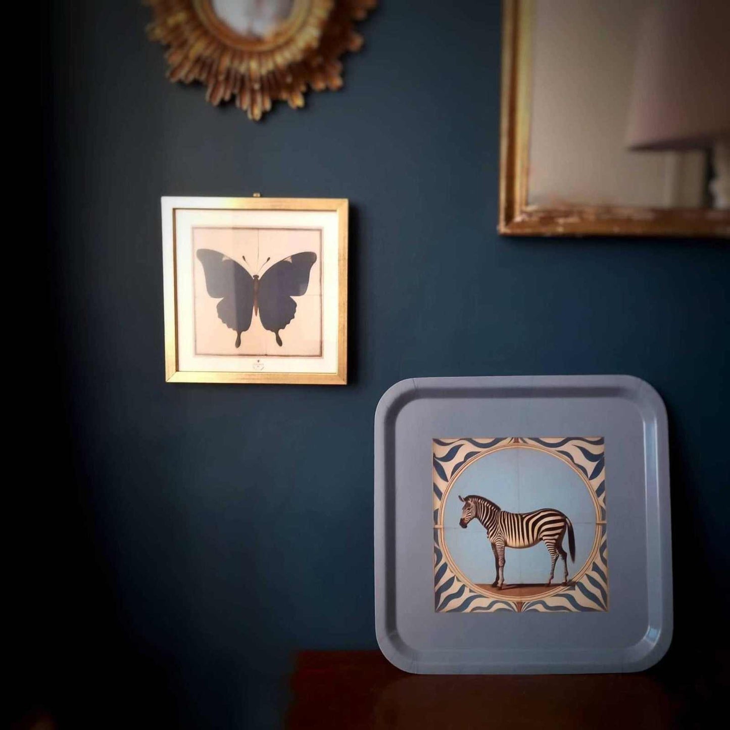 
                  
                    Zebra Square Tray - Curated Home Decor
                  
                