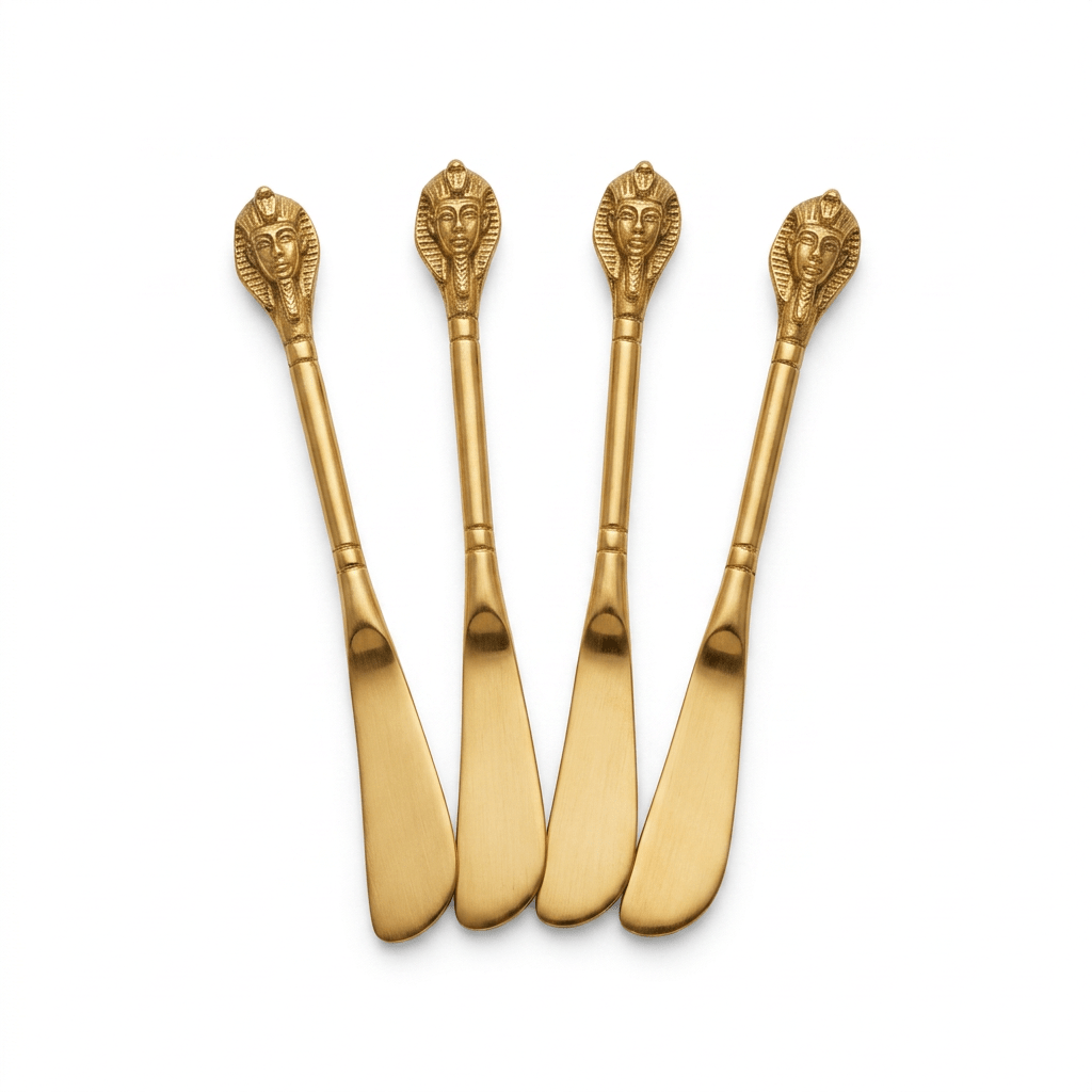 Brass Shell Butter Knife Set - Curated Home Decor