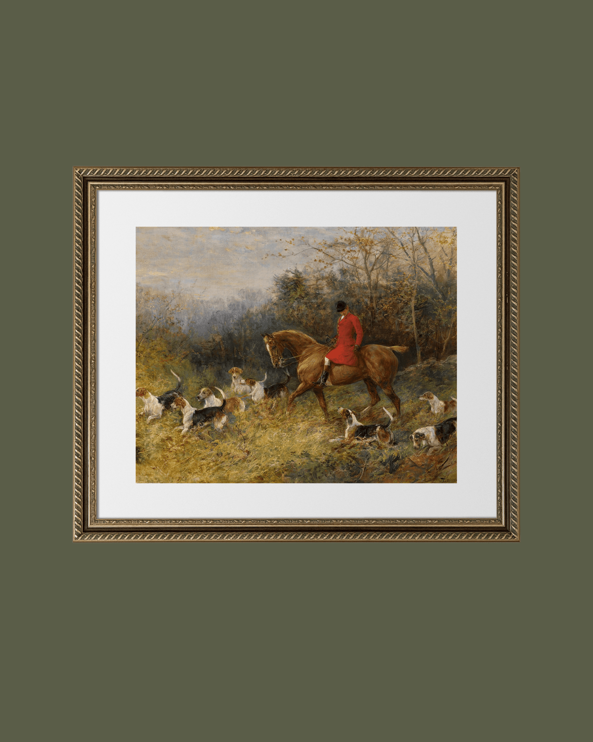 
                  
                    The Draw of the Hounds Antique Art Print: 8x10 - Curated Home Decor
                  
                