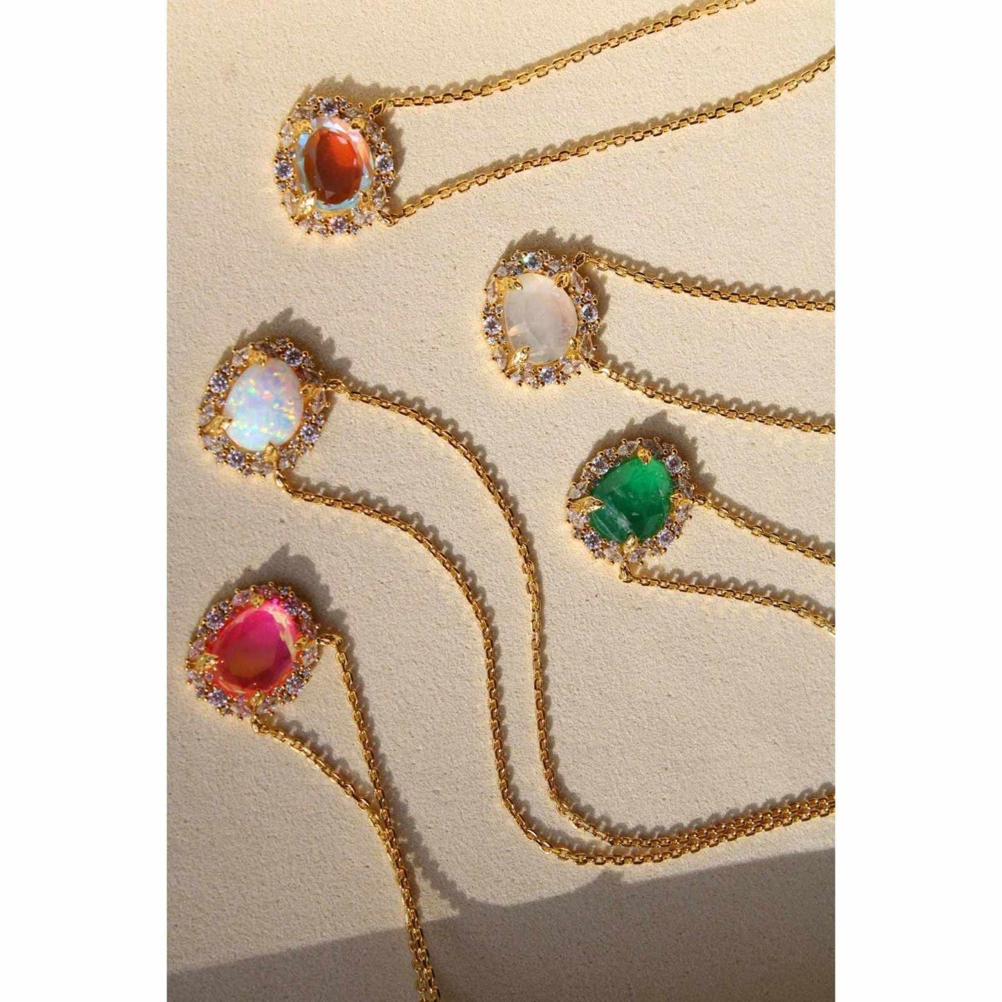 The Poppy Necklace: Created Emerald - Curated Home Decor