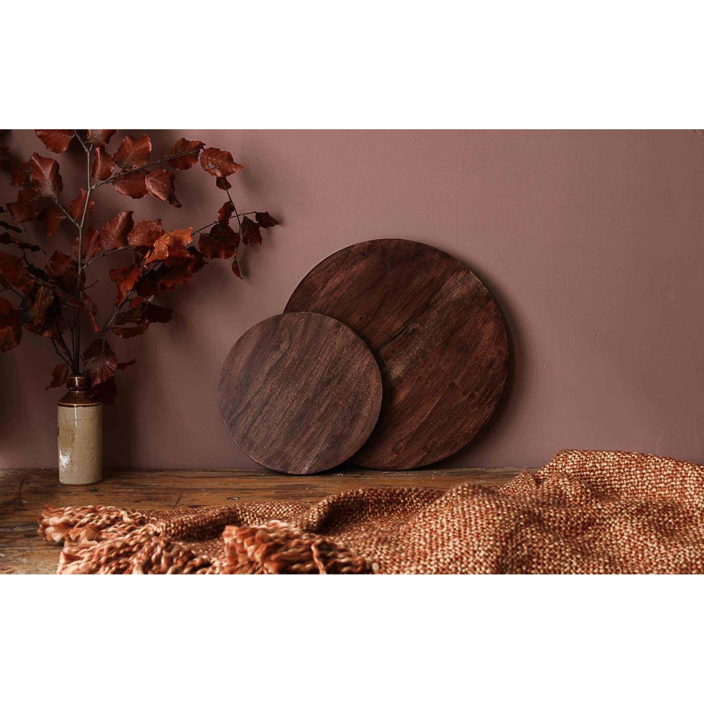
                  
                    Round wooden serving boards (set of 3) - Curated Home Decor
                  
                