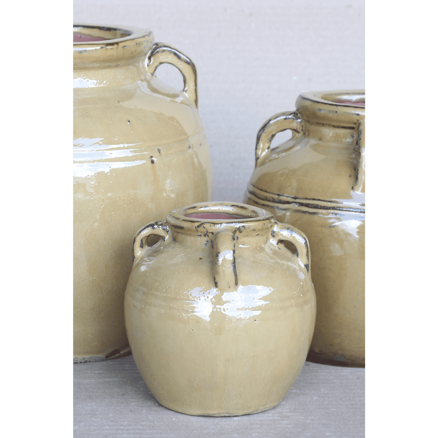 
                  
                    Chevalier Cream Glazed Vase With Handles - Curated Home Decor
                  
                