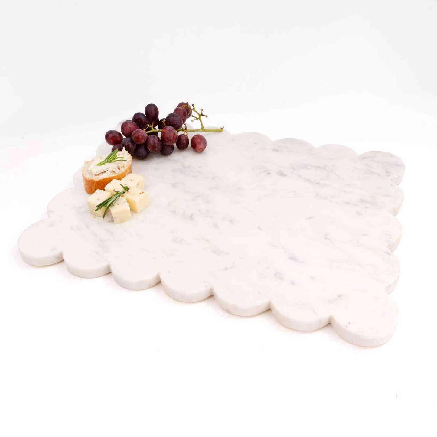 
                  
                    White Marble Scalloped Serving Board - Curated Home Decor
                  
                