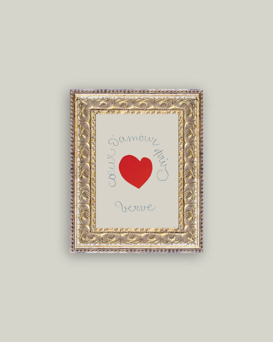 J'Amour Framed Antique Inspired Art