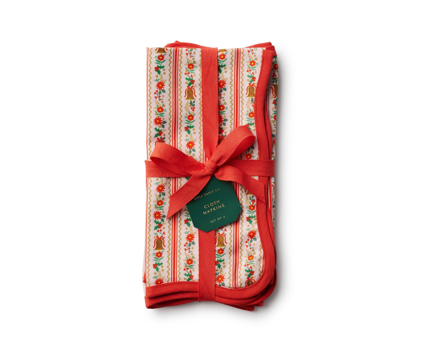 
                  
                    Holly Jolly Cotton Napkins, Set of 4 - Curated Home Decor
                  
                