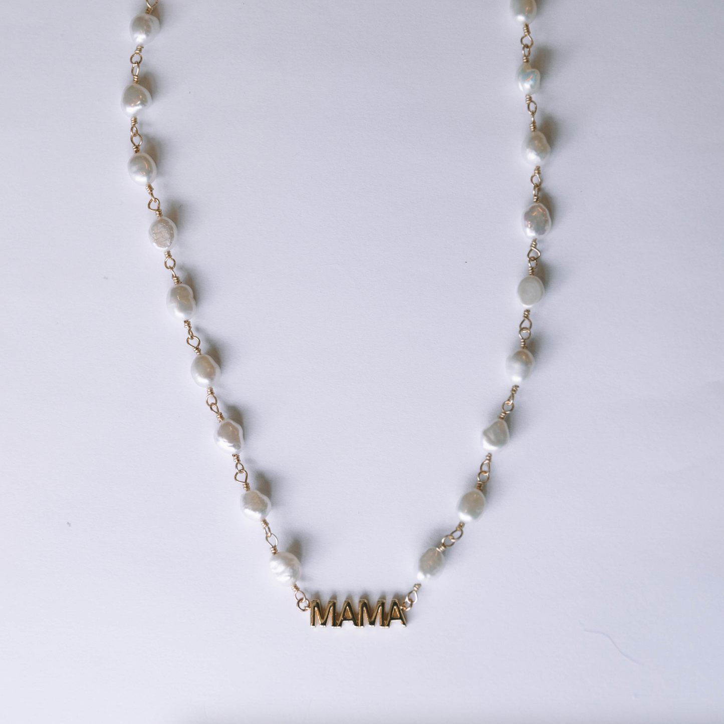 The Mini Pearl Mama Necklace - Curated Home Decor
