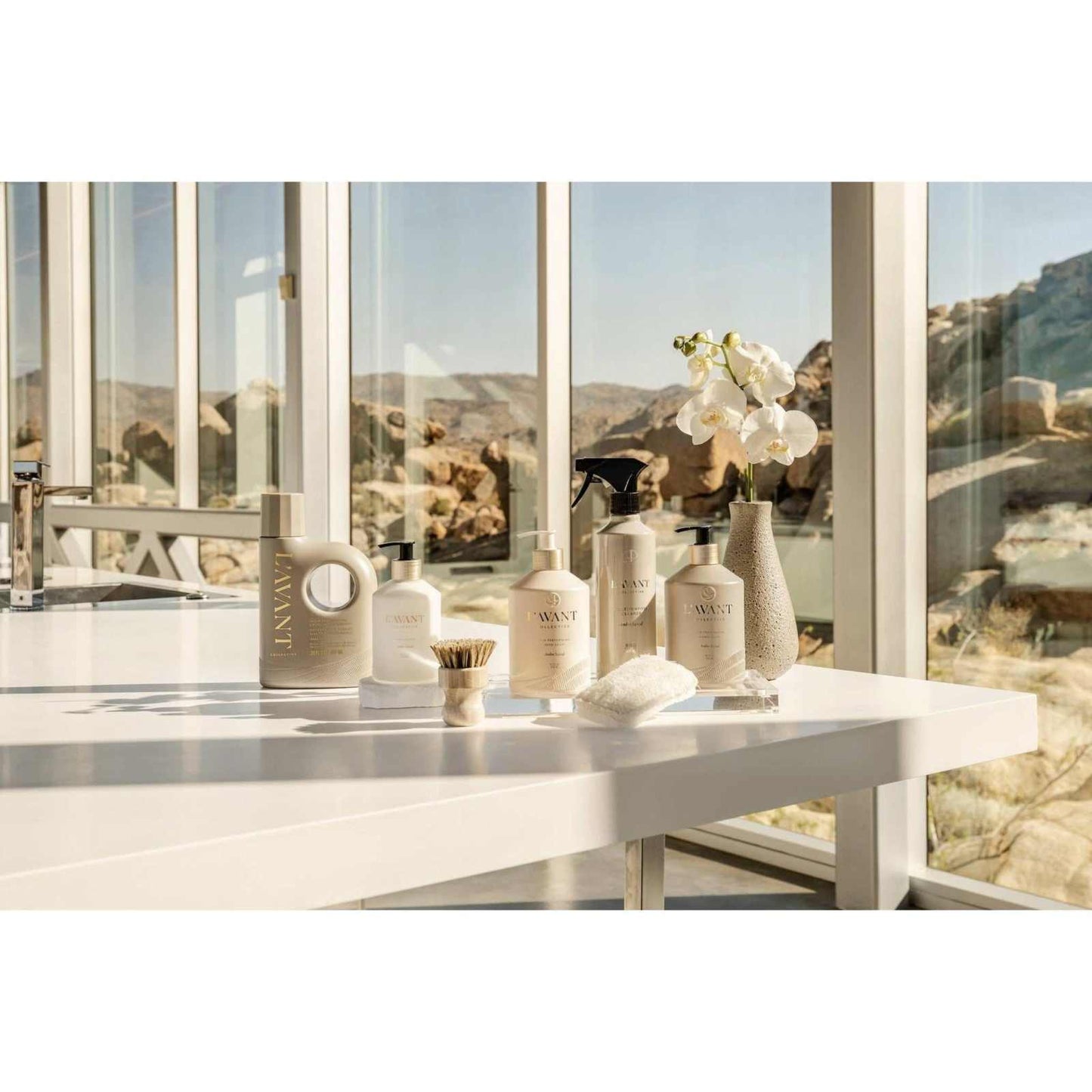 Multipurpose Cleaner Ambre Santal bottle with modern trigger sprayer for powerful surface cleaning and elegant fragrance