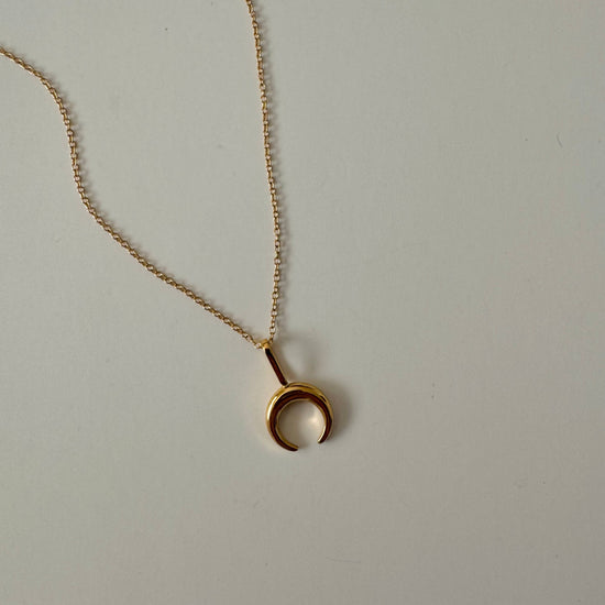 Half Moon Necklace- Gold