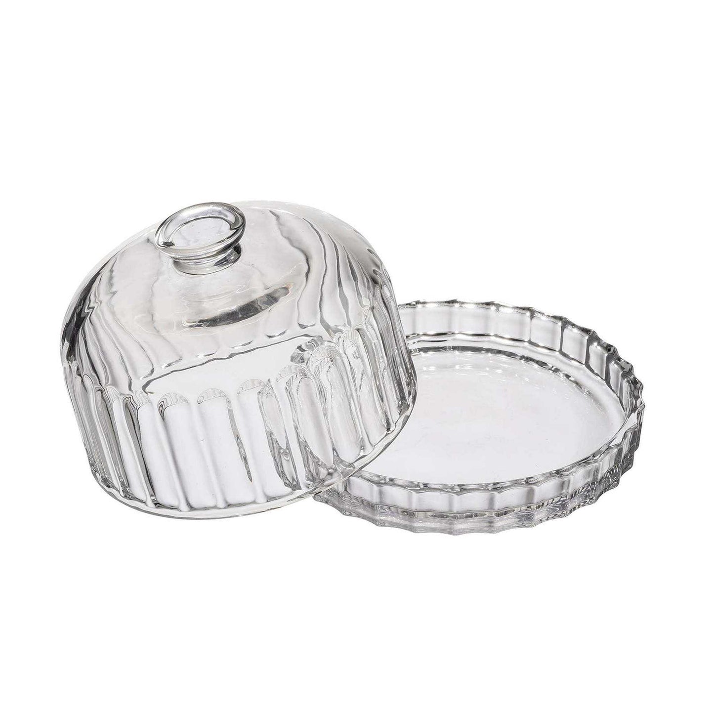 
                  
                    Glass Dessert Dish with Lid - Curated Home Decor
                  
                