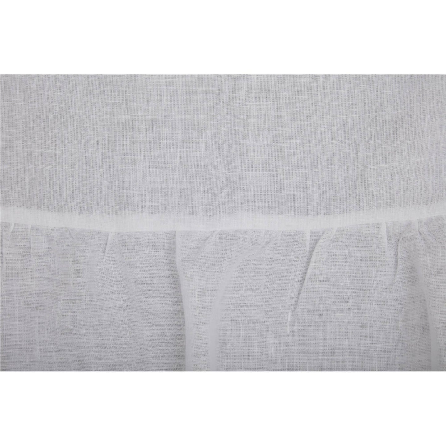 
                  
                    Provincial Linen White Ruffled Shower Curtain – 72"W x 72"L - Curated Home Decor
                  
                