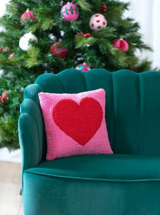 Pink Heart Pillow