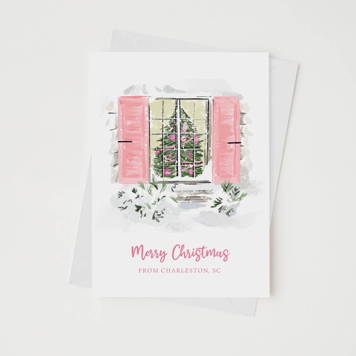 CHRISTMAS WINDOW, Note Card Set of 3)