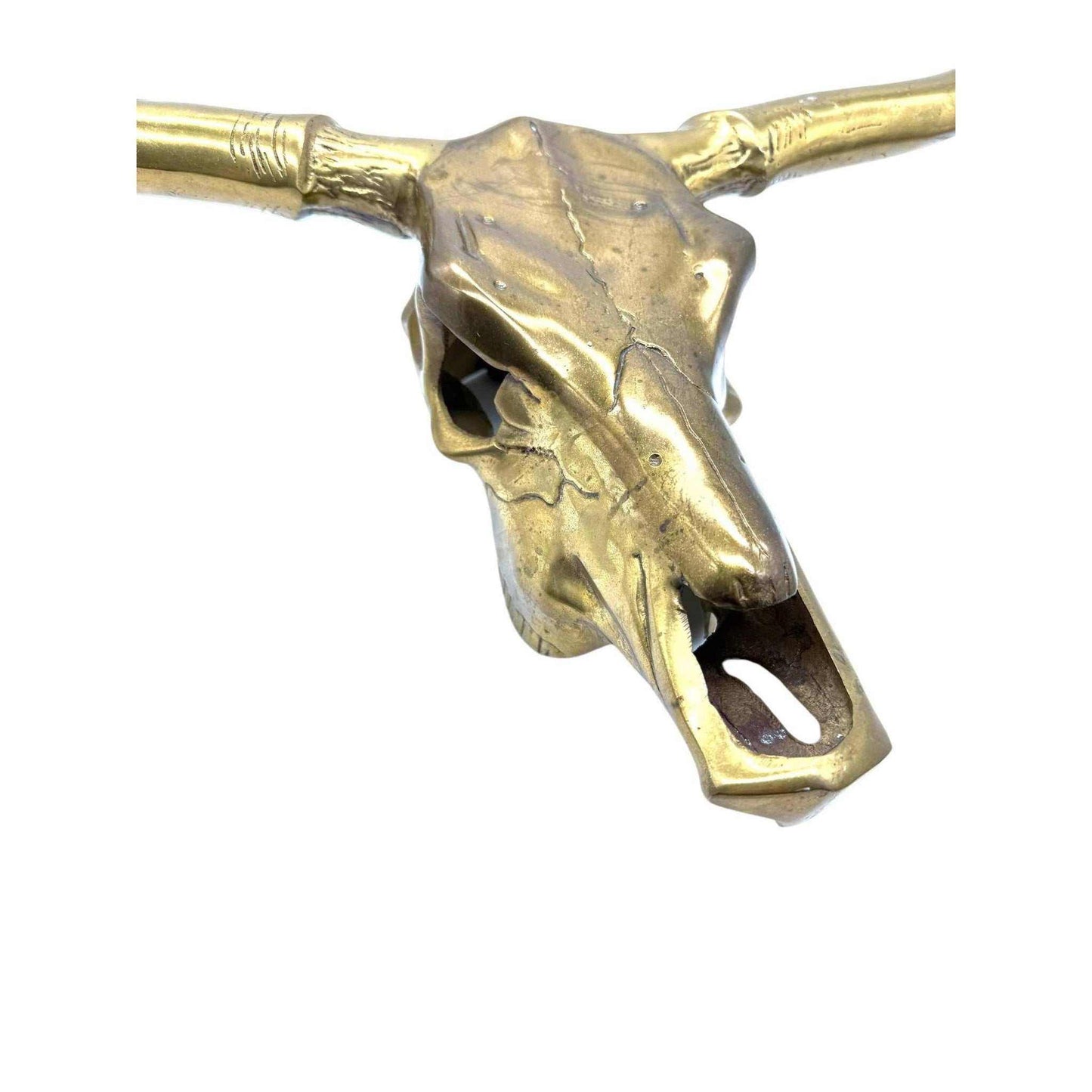 
                  
                    Vintage 30" Gold Longhorn Wall Mounted Sculpture - Curated Home Decor
                  
                