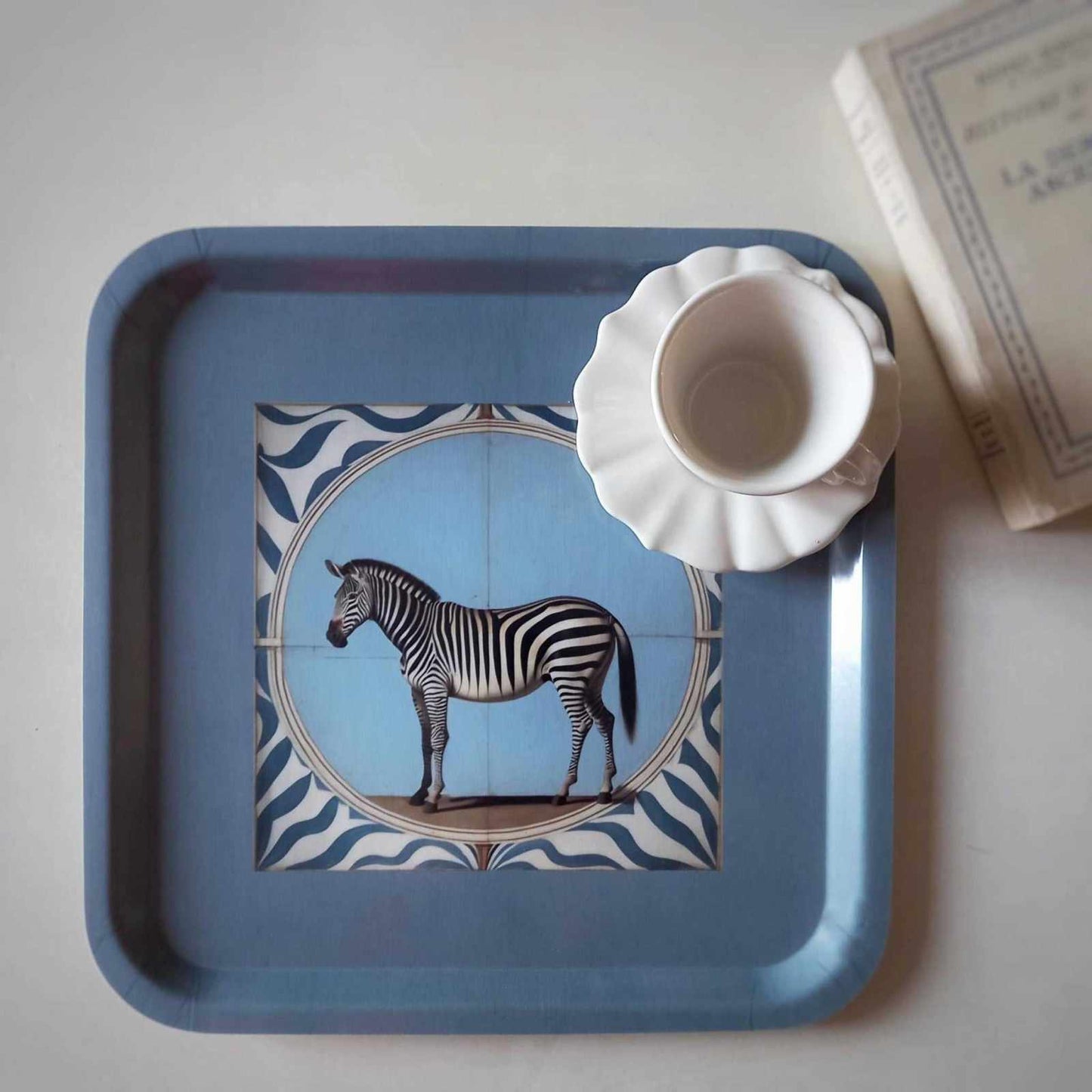 
                  
                    Zebra Square Tray - Curated Home Decor
                  
                