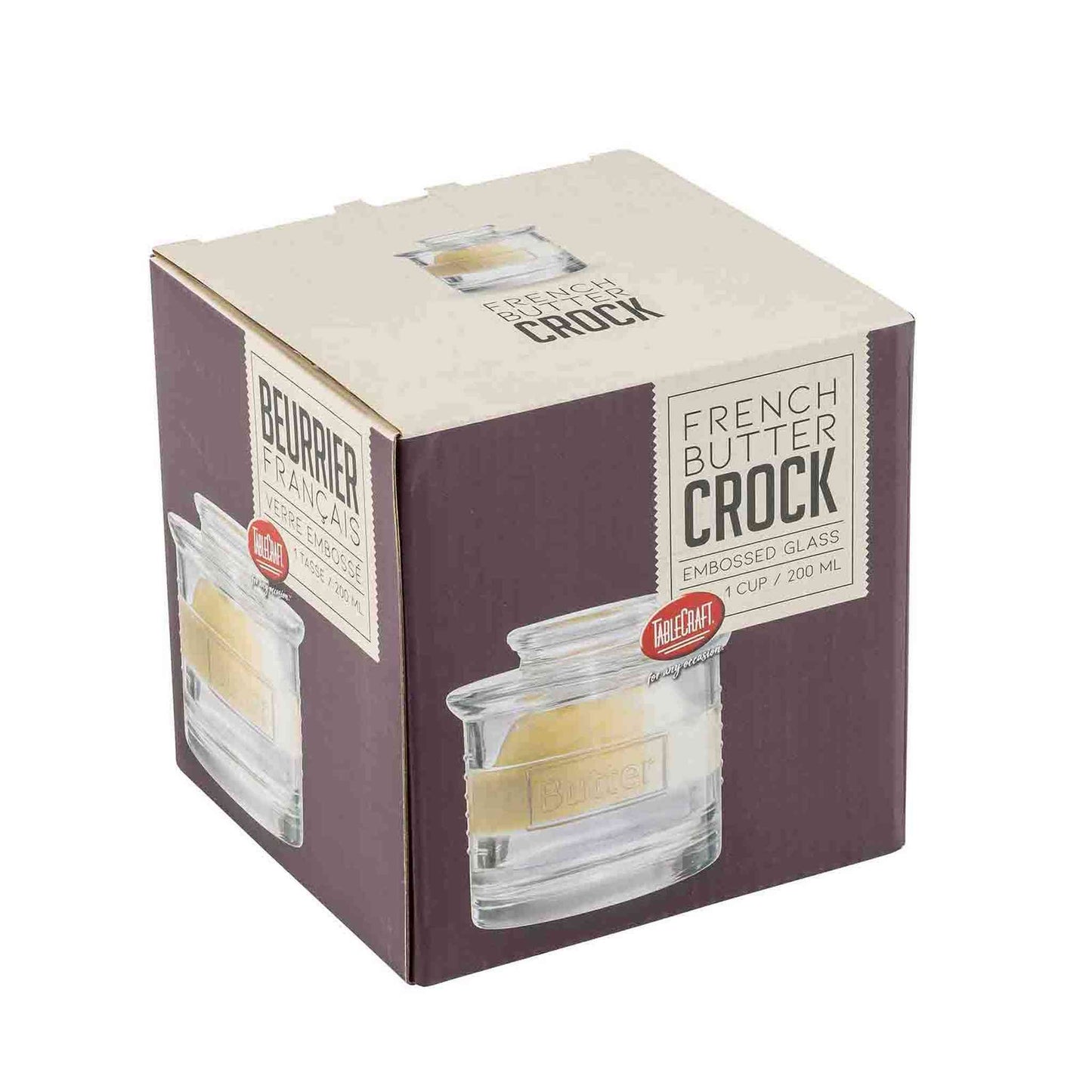 
                  
                    Glass French Butter Crock - Curated Home Decor
                  
                