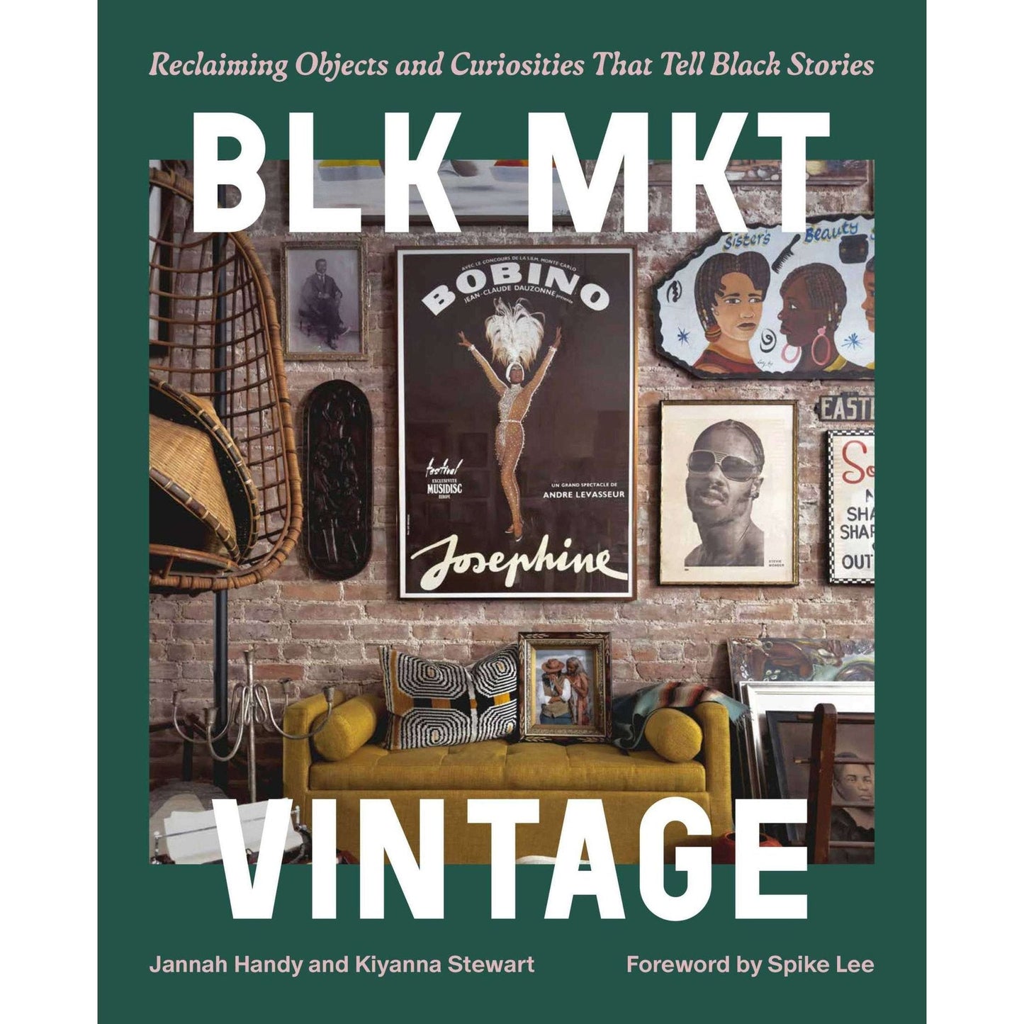 BLK MKT Vintage founders showcasing vintage Black cultural items in a Brooklyn shop