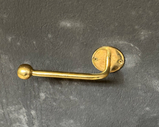 Brass Toilet Paper Holder, Solid Brass Toilet Roll Holder - Curated Home Decor