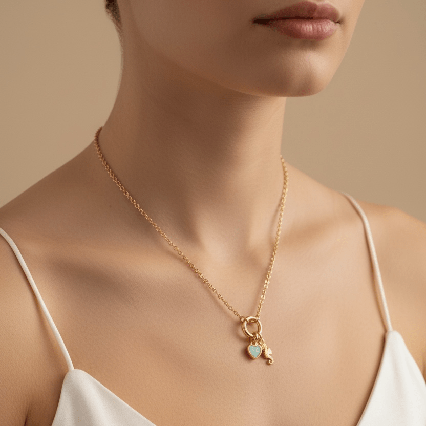 
                  
                    18k Gold Filled Rolo Chain Necklace Featuring Carabiner Clasp - Curated Home Decor
                  
                