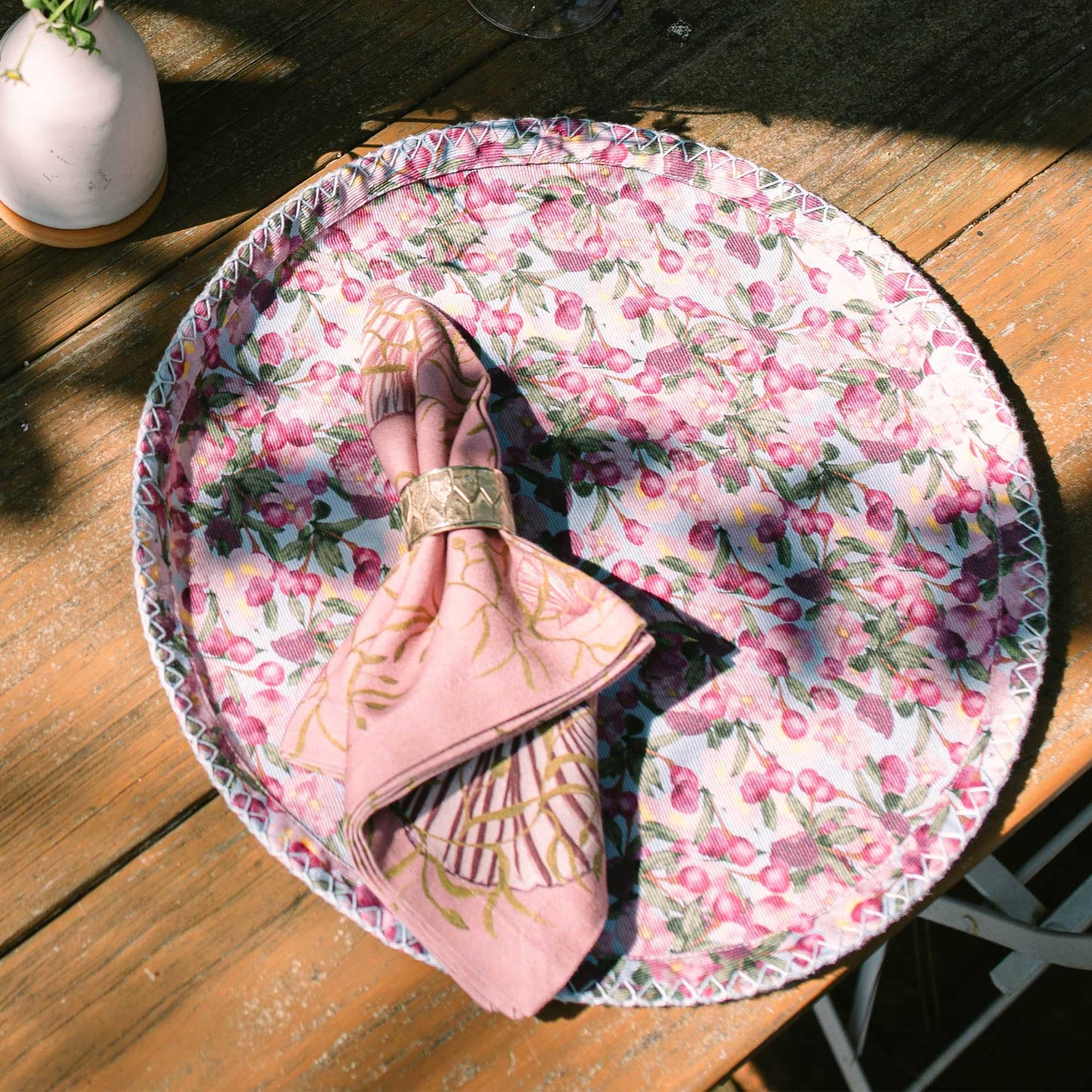 Seashell Botanical Cotton Napkins – Set of 6 - Curated Home Decor
