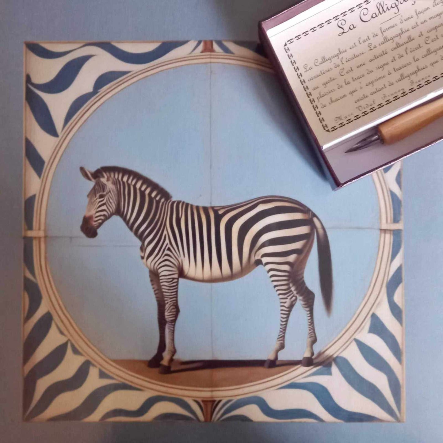 
                  
                    Zebra Square Tray - Curated Home Decor
                  
                