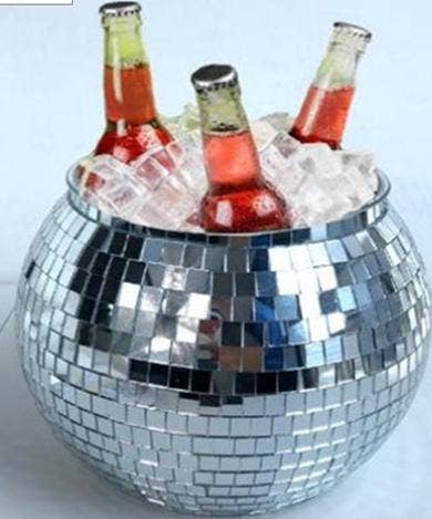 
                  
                    Mirrored Disco Ball Ice Bucket - Curated Home Decor
                  
                