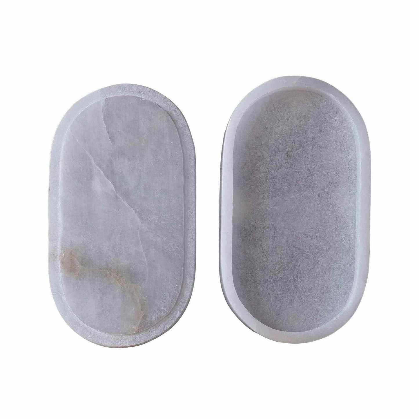 
                  
                    Alabaster Box Large Oval - Curated Home Decor
                  
                