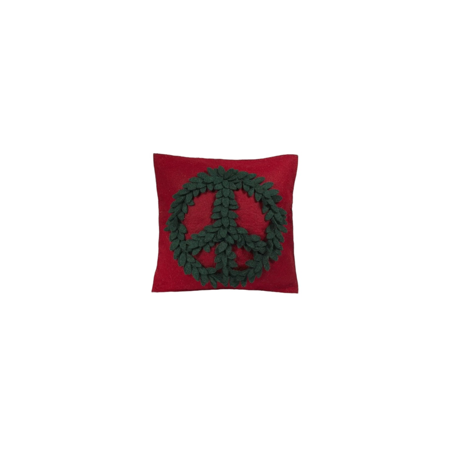 Holiday Felt Decorative Pillow 20” Cover Only - Curated Home Decor