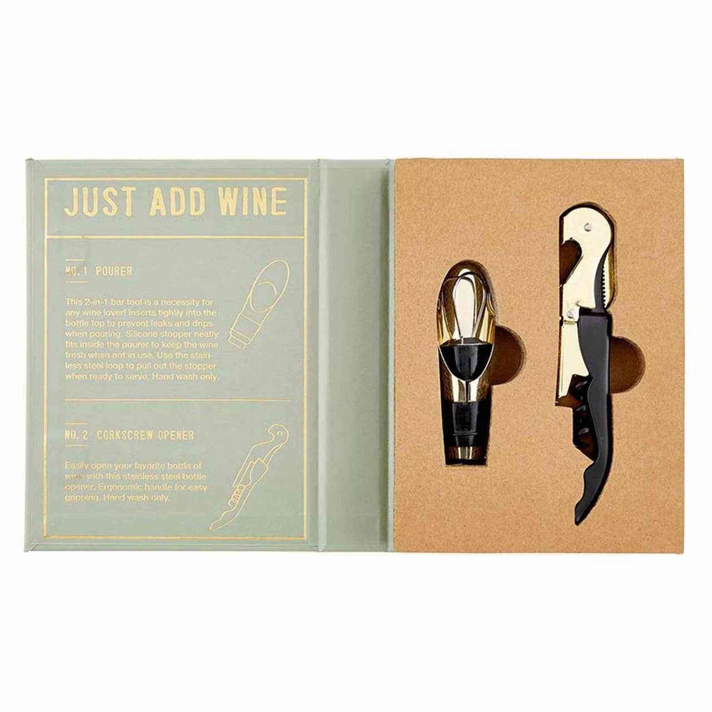 
                  
                    Wine Serving Set Book Box - Just Add Wine - Curated Home Decor
                  
                