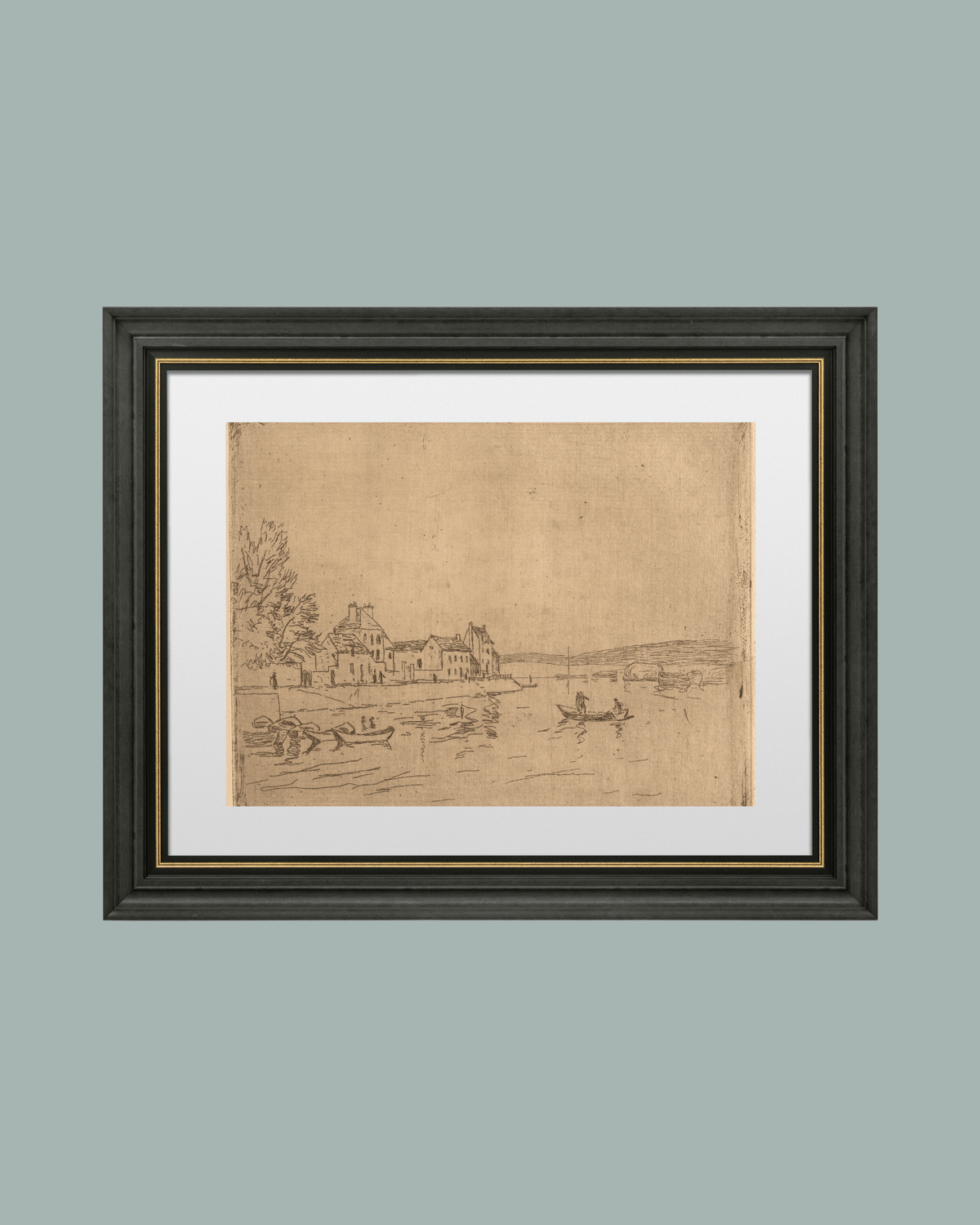 
                  
                    On the Banks of the Loing Antique Art Print: 5x7 - Curated Home Decor
                  
                