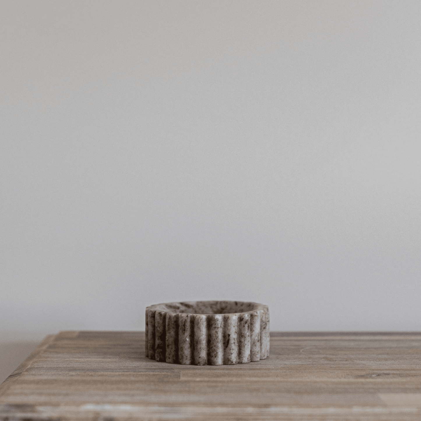 
                  
                    Fluted Soap Dish Beige/Light Grey Marble - Curated Home Decor
                  
                