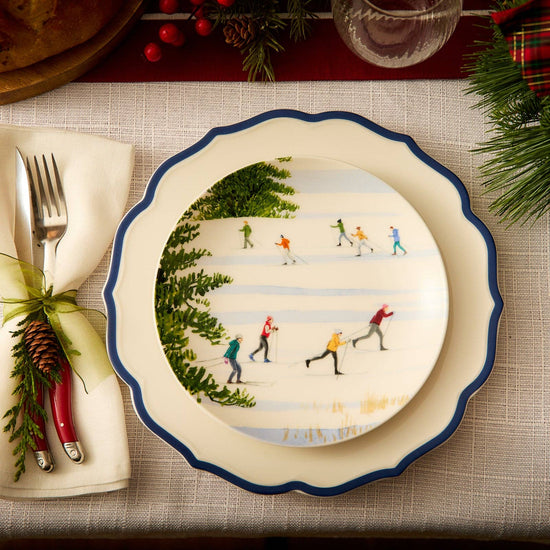 Caskata - Caskata X Felix Doolittle Winter Wonderland Plates, Set of 4 - Curated Home Decor