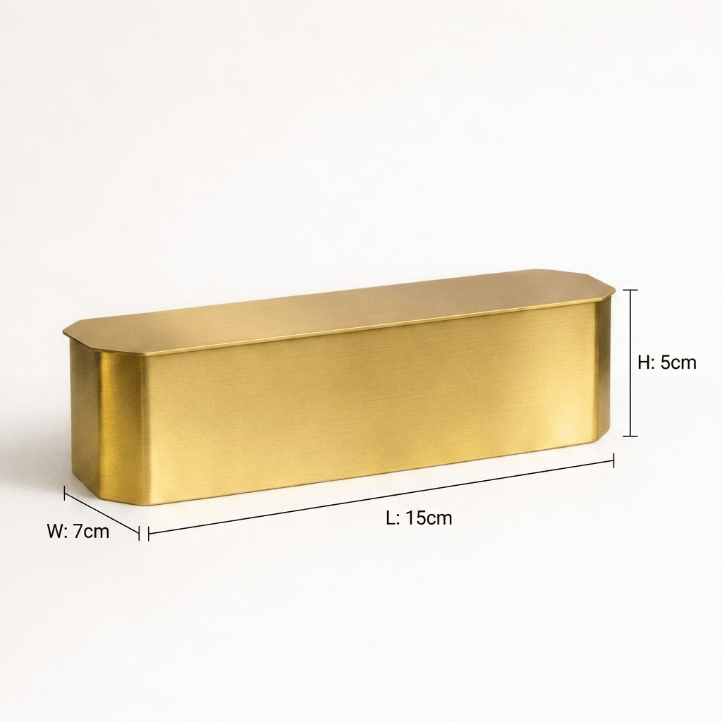 
                  
                    Modern Gold Iron Storage Box | Decorative Organizer with Lid - Curated Home Decor
                  
                
