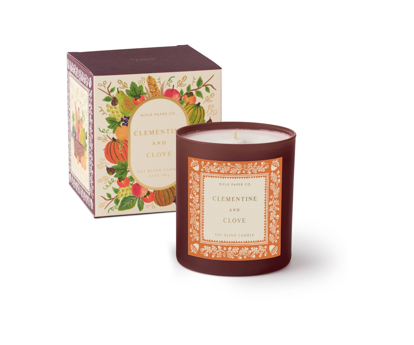 
                  
                    Clementine & Clove 9 oz Glass Candle - Curated Home Decor
                  
                