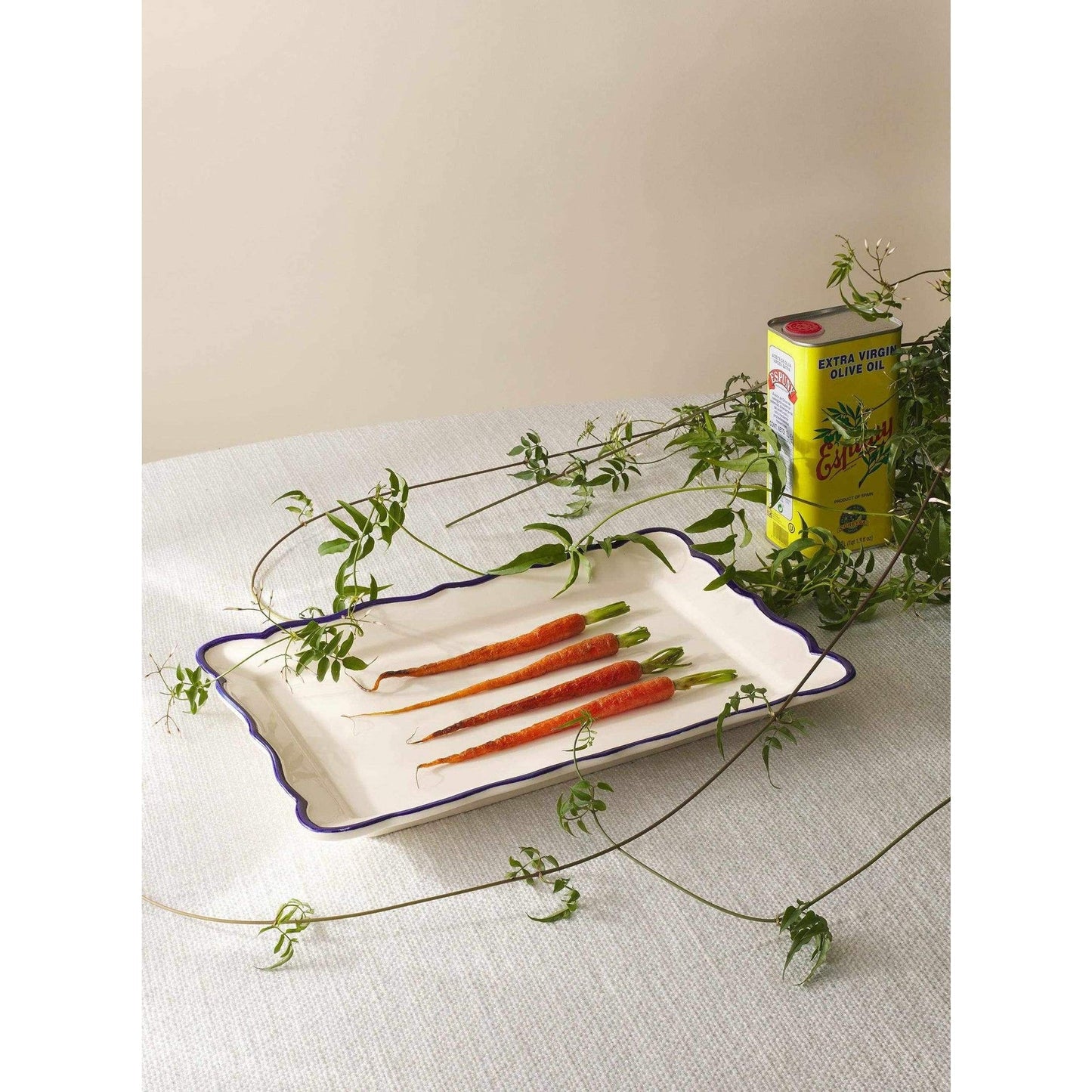 
                  
                    Jane Hand - Painted Rectangular Platter 15.4" - Curated Home Decor
                  
                