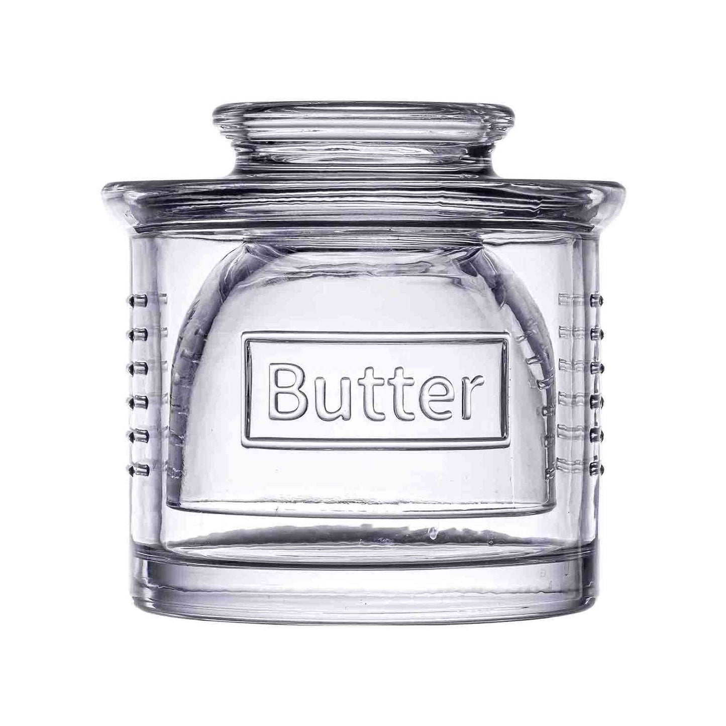 
                  
                    Glass French Butter Crock - Curated Home Decor
                  
                