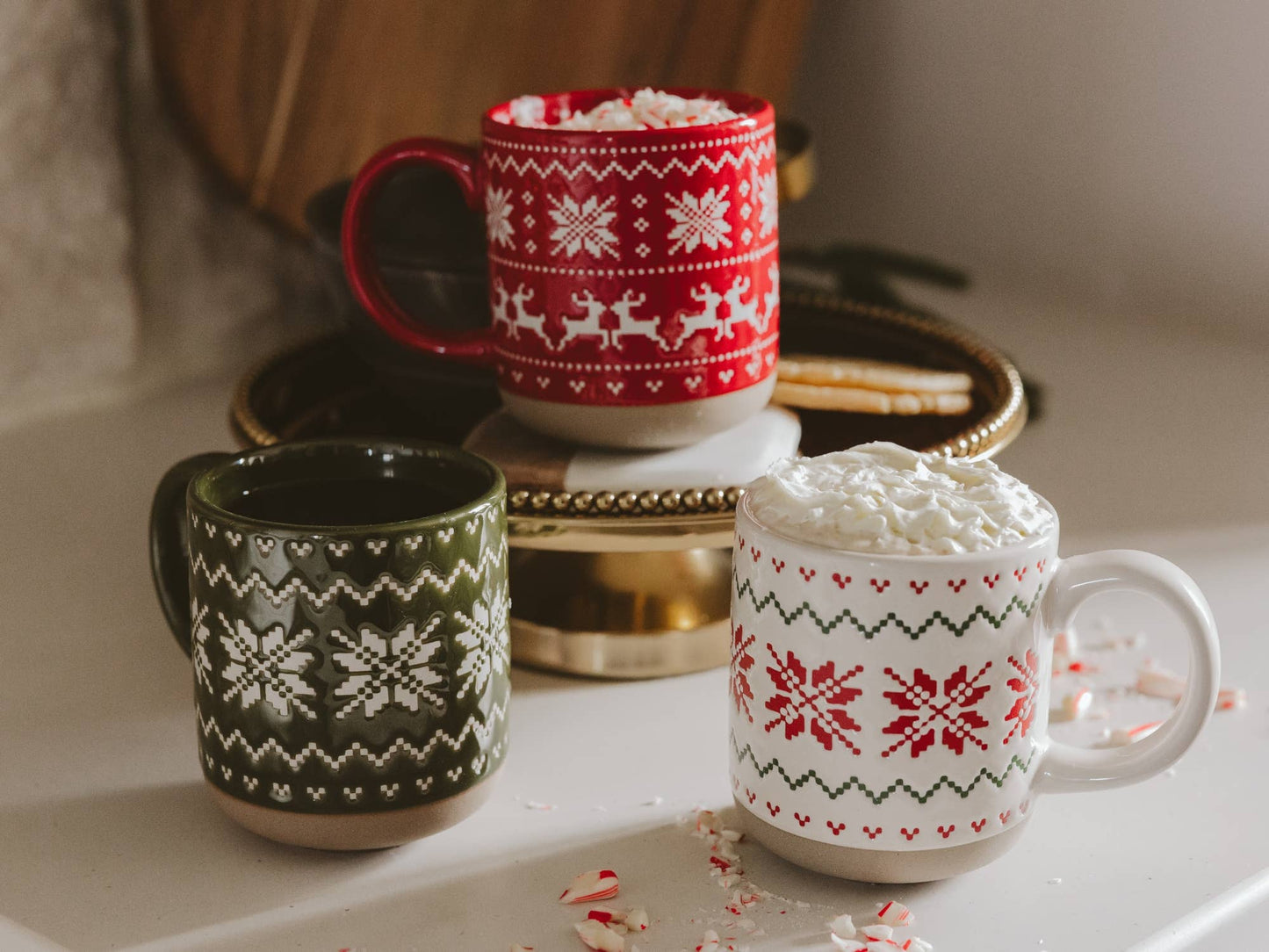 
                  
                    Green Fair Isle Sweater Stoneware Coffee Mug - Curated Home Decor
                  
                