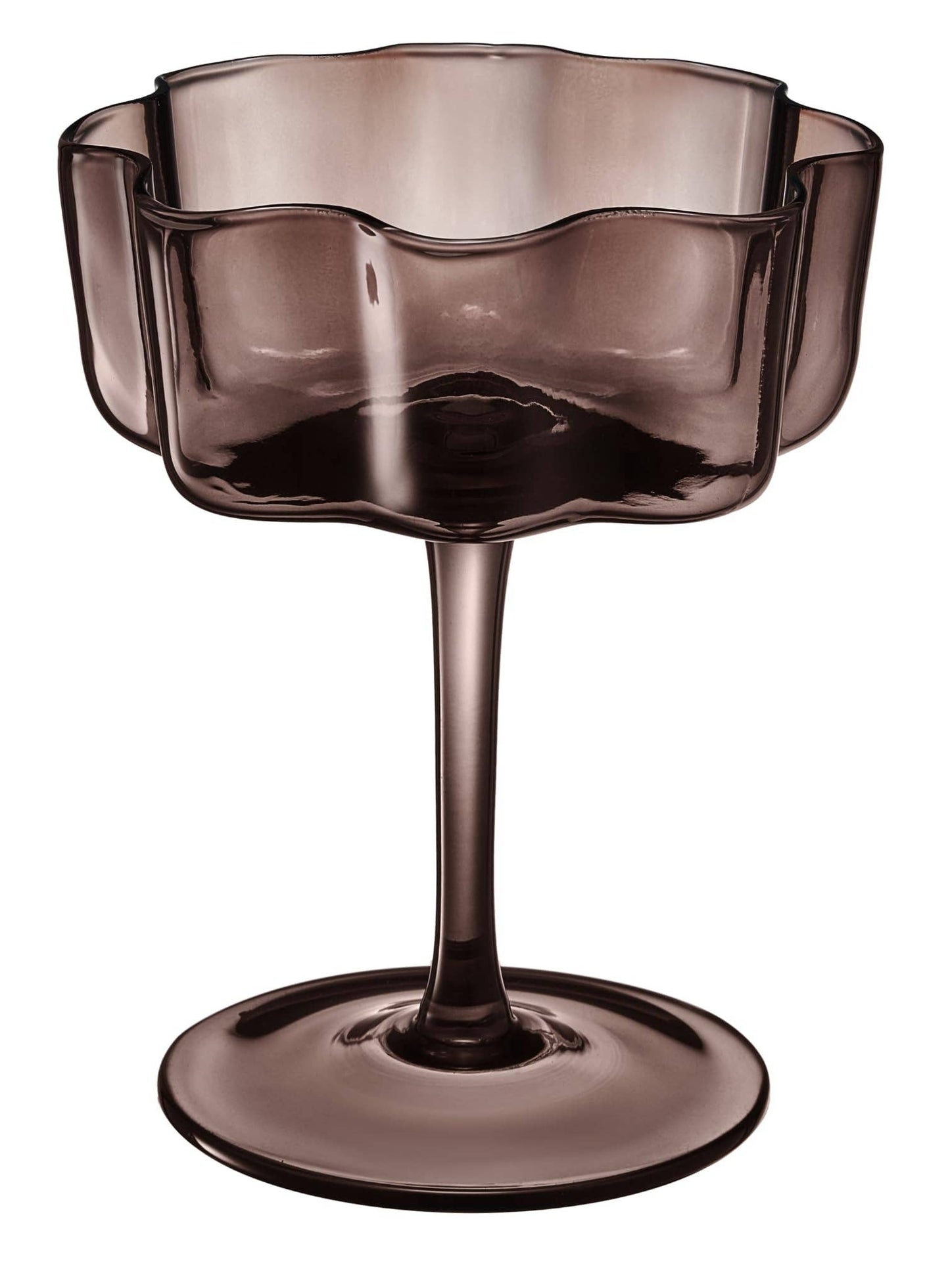 Flower Wave Coupe Cocktail Glasses | Set of 6 - Curated Home Decor