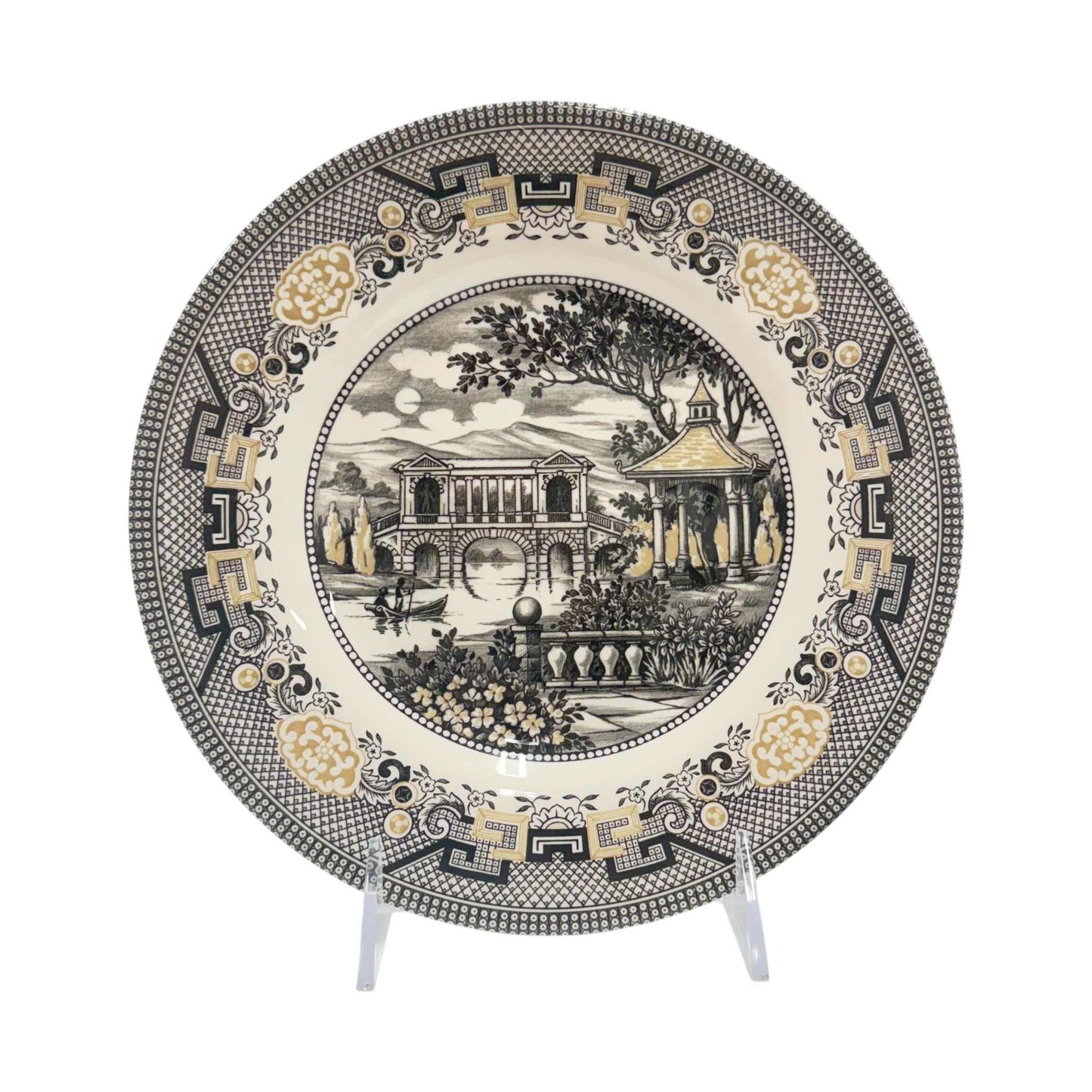 
                  
                    Royal Stafford Willow Black & Gold Salad Plates – Set of 4, Made in England - Curated Home Decor
                  
                
